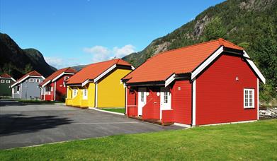 Rjukan hytteby has cabins that are copies of the first workers homes in Rjukan 