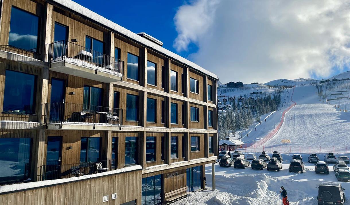 Gausta Sportell in the winter
