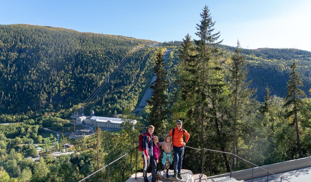 Great view towards Vemork at the end of the trail.