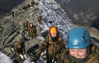 The ridge on Gaustatoppen