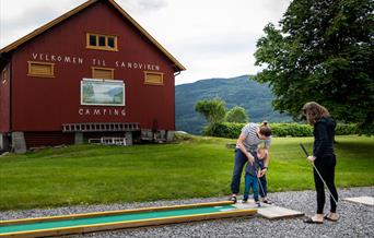 Minigolf at Sandviken Camping