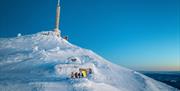 Mount Gaustatoppen in winter