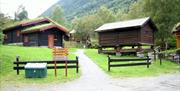 Cabins with view towards Gaustatoppen