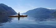 paddling on Tinnsjø