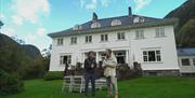 The entrance at Rjukan Admini Hotel