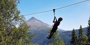 Rjukan climbing park offers great view from the tree tops.