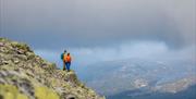 couple on a trip up to Gaustatoppen
