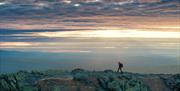 hiker at Mount Gausta