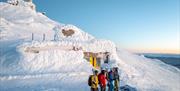 skiing from Mount Gaustatoppen
