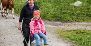 The kids can participate in the work at the farm