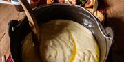 Sourcream porridge at Selstali Seter