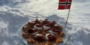 Gaustatoppen Tourist cabin is well known for its delicious waffel