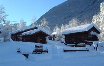 Winter isolated cabins