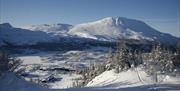 Gausta Skisenter is beautiful situated by the foot of Gaustatoppen