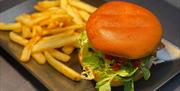 A tasteful burger at Rjukan Hotel