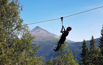 Rjukan climbing park offers great view from the tree tops.