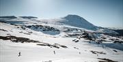 people on the alpine slope at Gausta ski centre